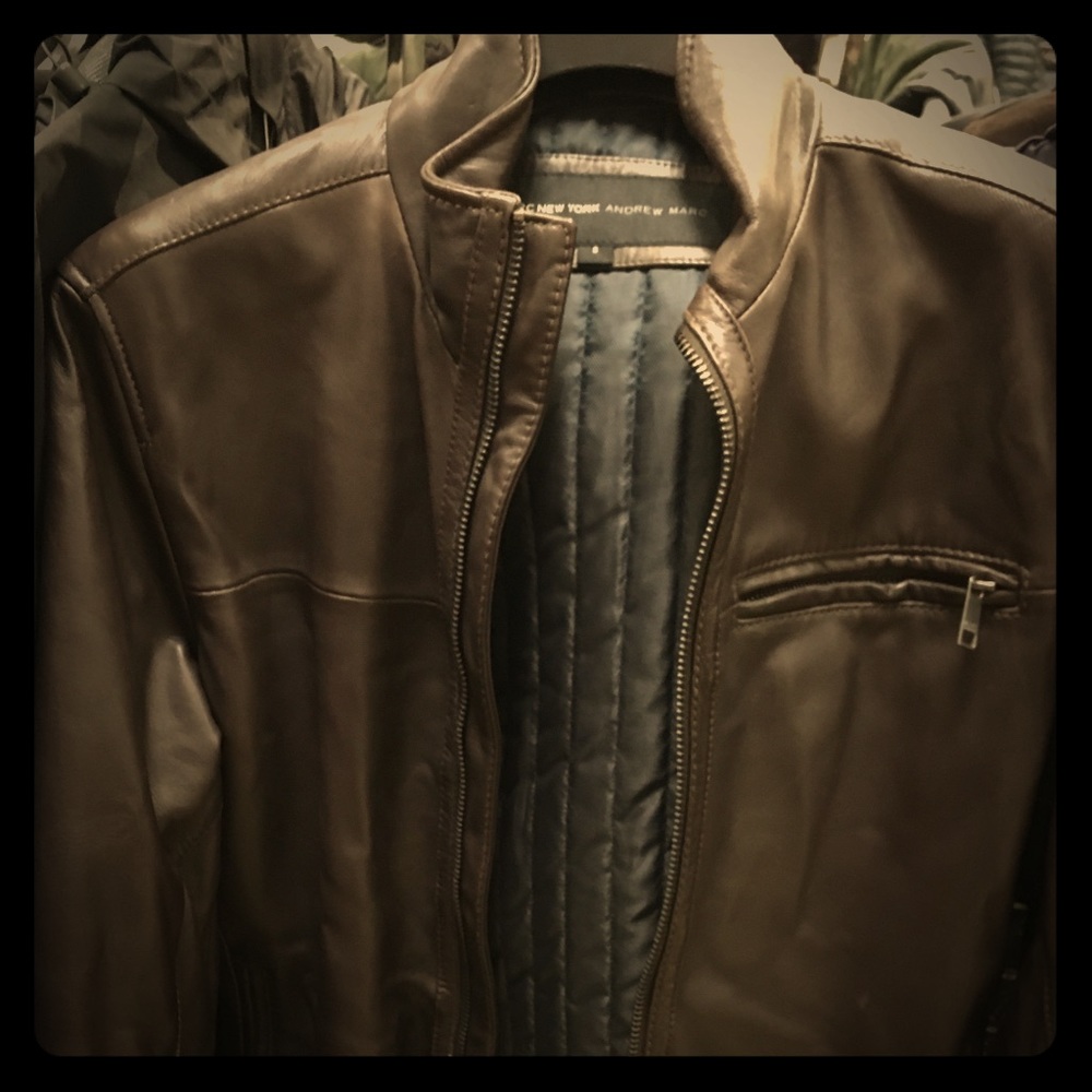 Men’s Marc New York Andrew Marc Leather Bomber